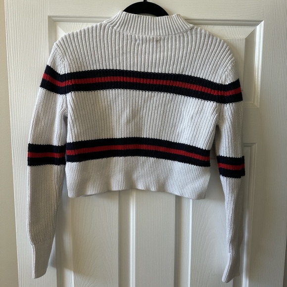 Striped White Sweater - Picture 3 of 4